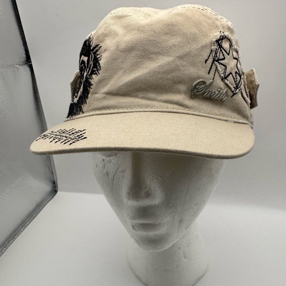 Smith Optics Women's Tan Baseball Cotton Blend Embroidered Lined Cap One Size